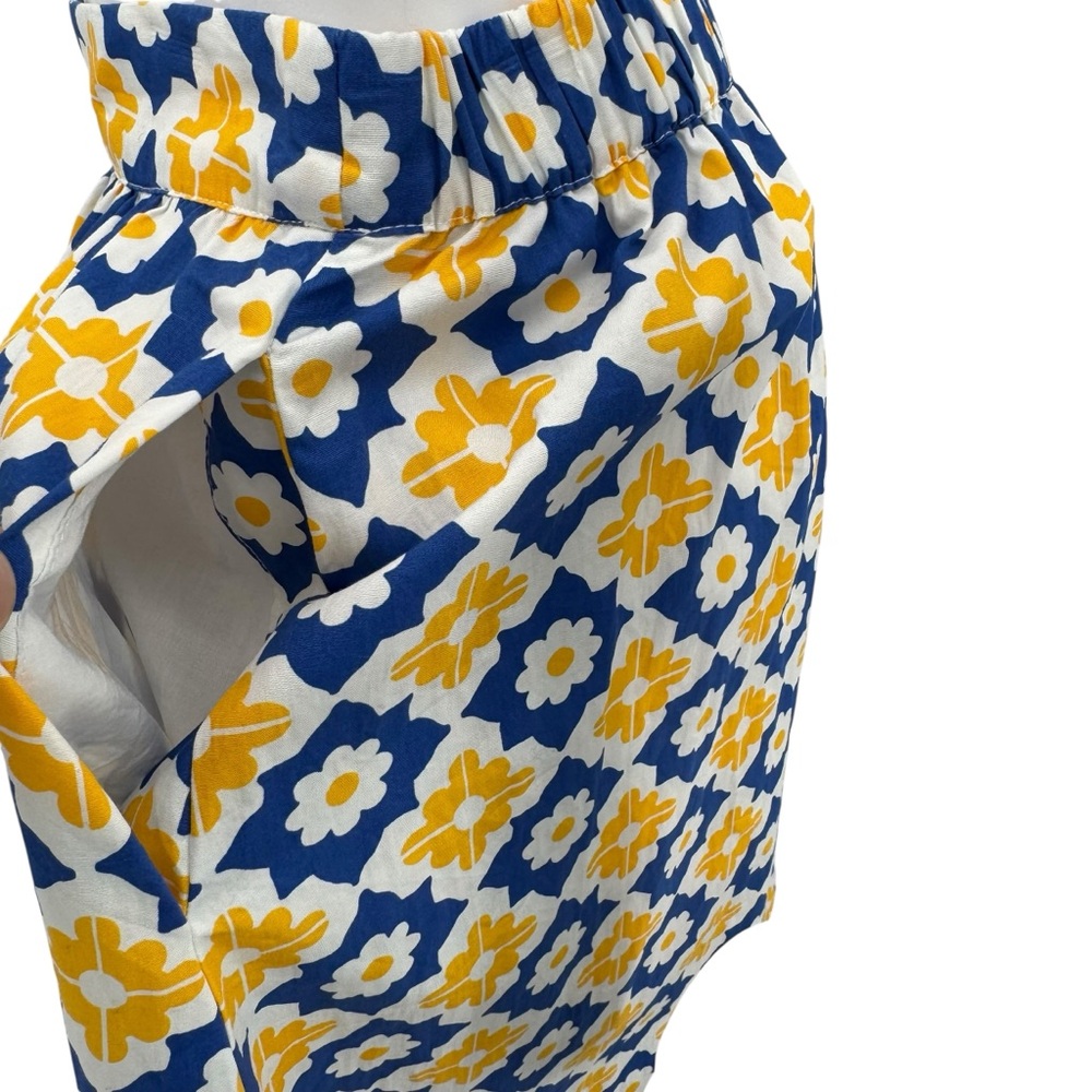Boden Hattie Poplin Midi Skirt Surf the Web Geometric Stamp Cotton 10P - Picture 3 of 7